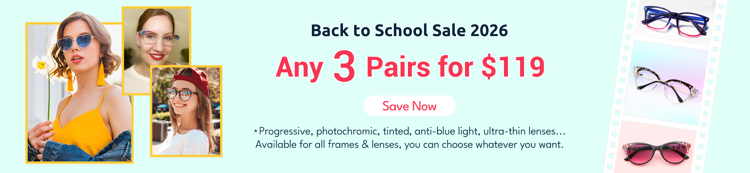 Any 3 Pairs for $119