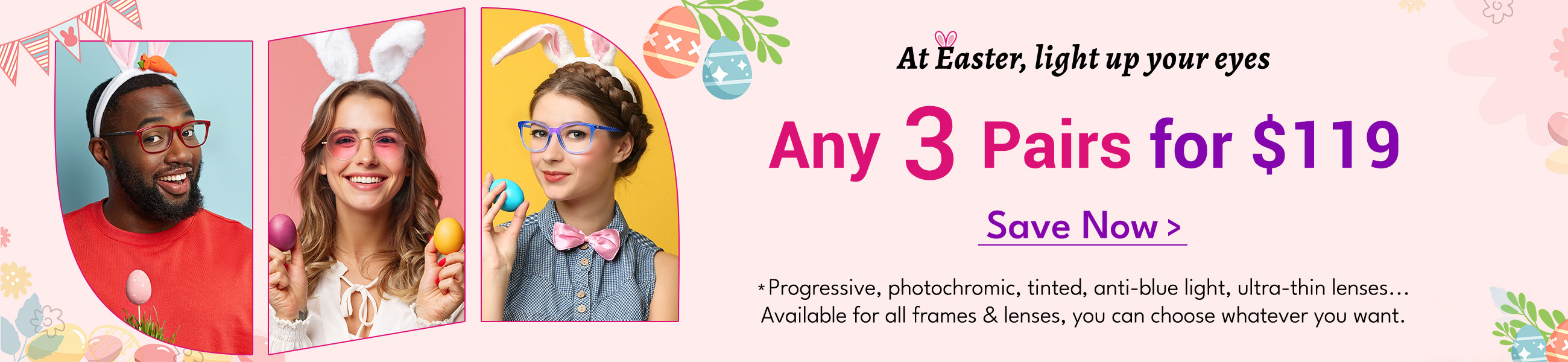 Any 3 Pairs for $119