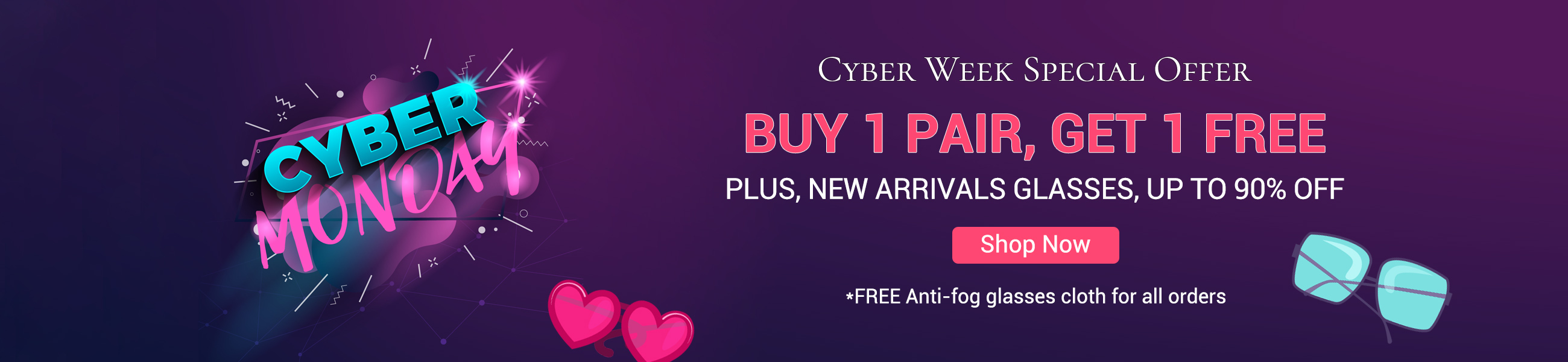 Cyber Monday, Buy 1 Get 1 Free