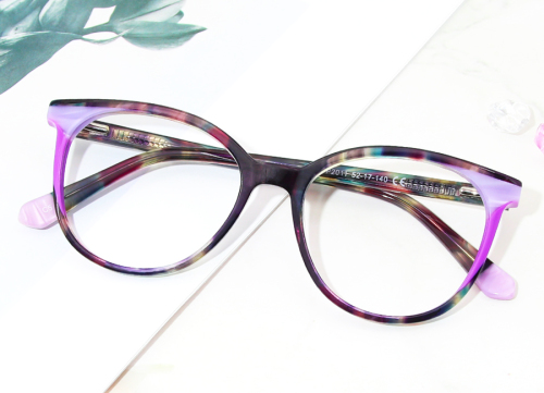 Brown Oval Gorgeous Unique Full-rim Acetate Medium Glasses for female