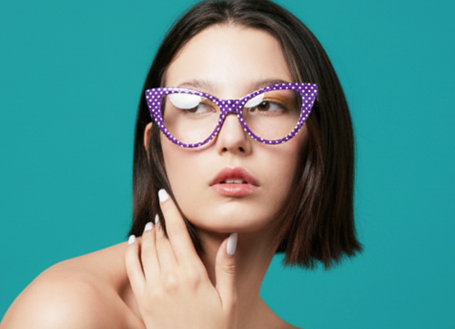Cat Eye Chic Fancy Plastic Eyeglasses