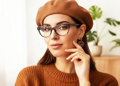 Cat Eye Chic Plastic Eyeglasses
