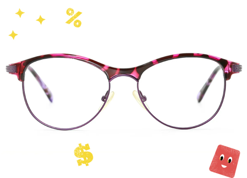 Oval Classic Mixed Materials Glasses