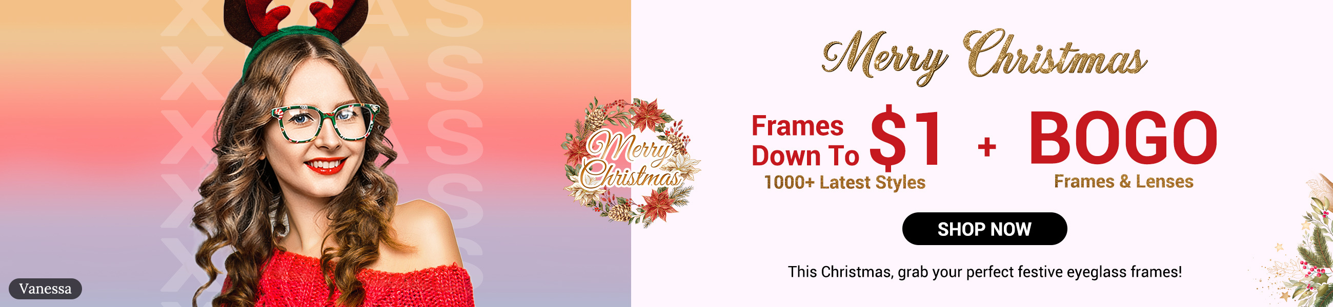 Merry Christmas, $1 + BOGO