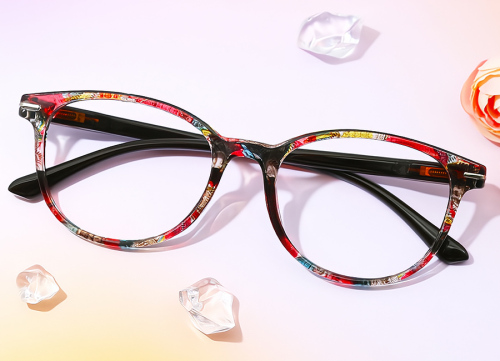 Designer Oval Eyeglasses