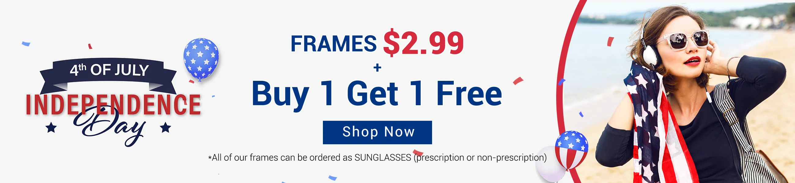 4th of July Sale, Buy 1 Get 1 Free