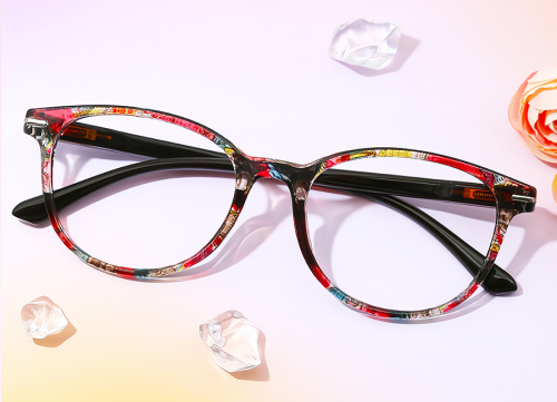 Designer Oval Eyeglasses