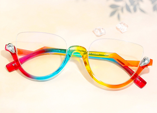 Cat-eye Plastic Black Glasses