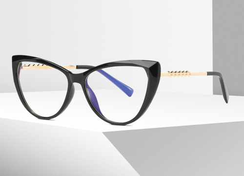 Tortoiseshell Cateye Unique Full-rim Mix & Match Large Glasses