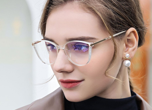 Cat-Eye Chic TR90 Glasses