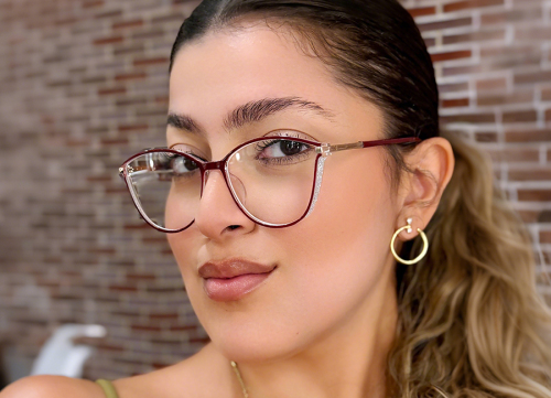 Aesthetic Fancy Cateye Prescription Eyeglasses