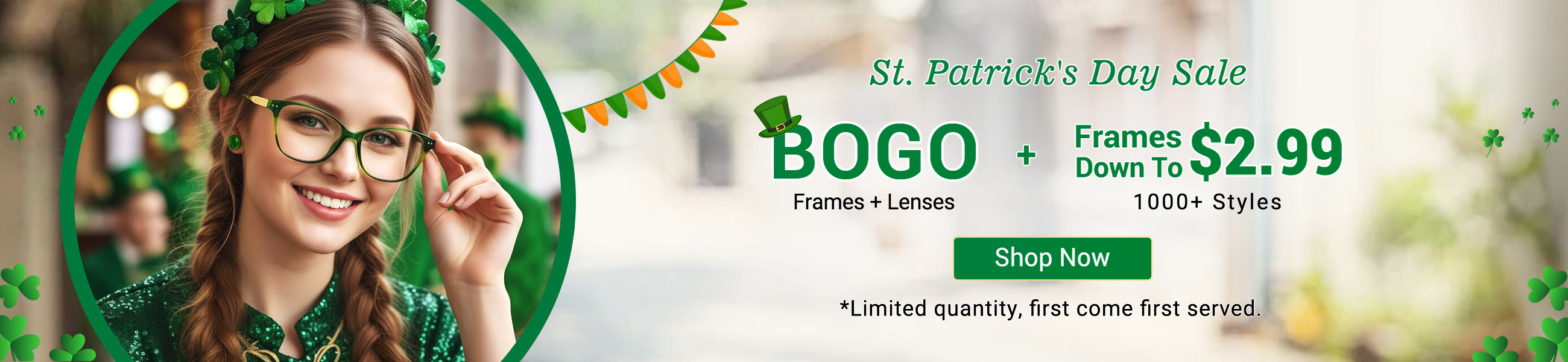 St. Patrick's Day, Buy 1 Get 1 Free